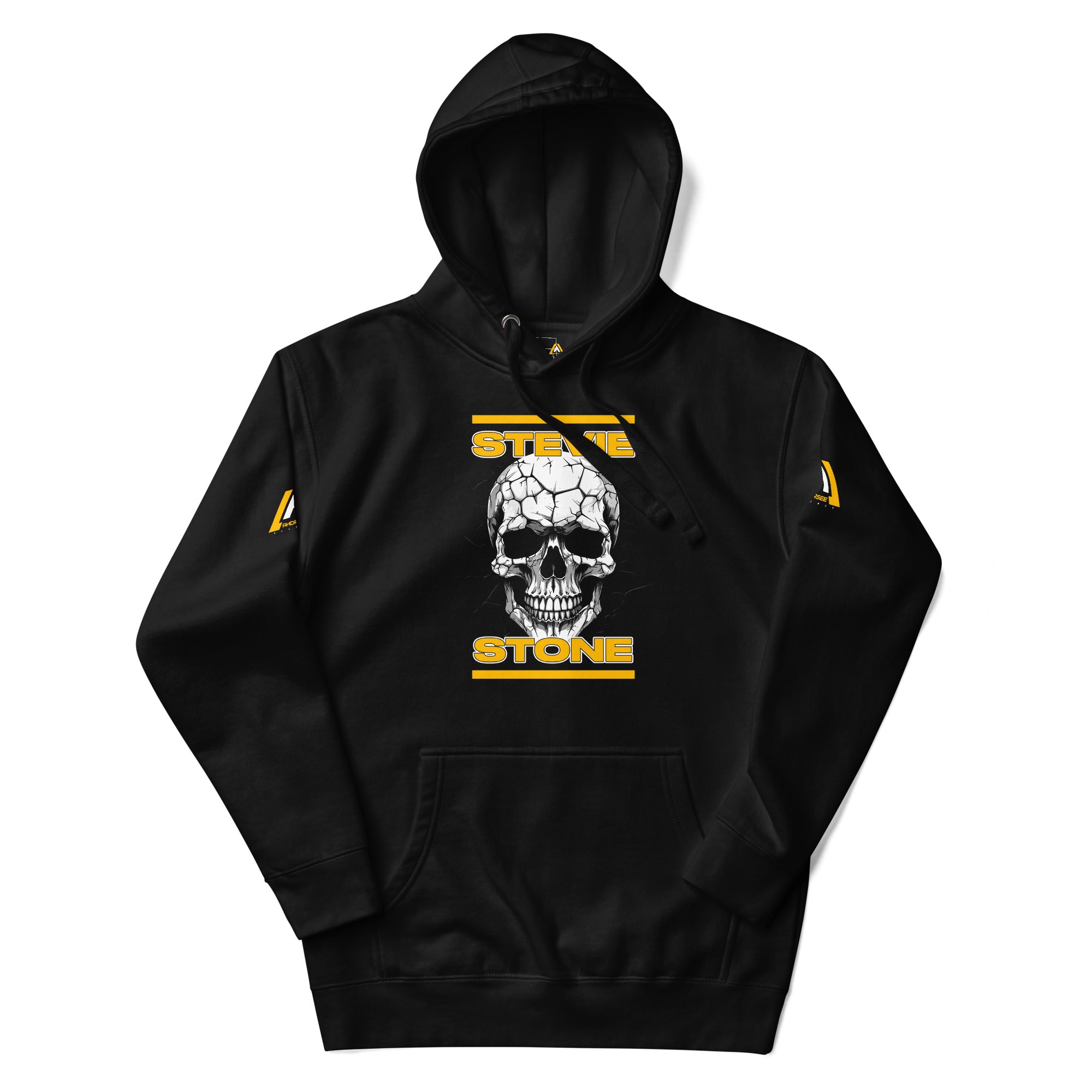 Stevie Stone Skull Unisex Hoodie (Black, White, Yellow)